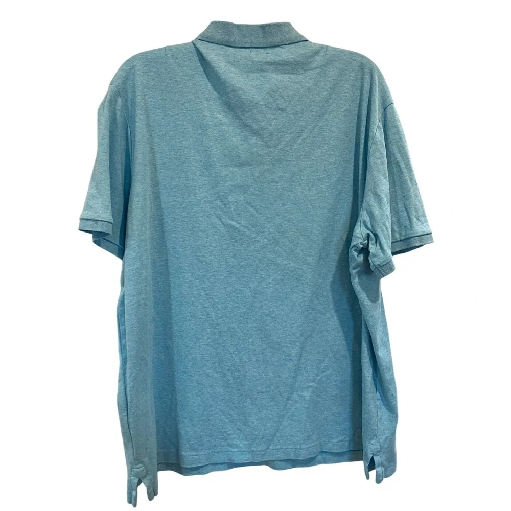 Polo Ralph Lauren Mens XL Classic Fit Polo Shirt Light‎ Blue Heather Cotton Pony